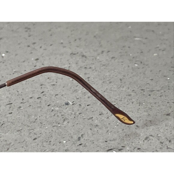 Adrienne Vittadini Eyeglasses Frames ONLY Brown Oval Metal AV6026 107 45-19-135 main image 10